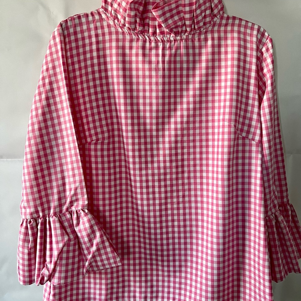Elizabeth Wilson Kathryn Blouse in pink gingham